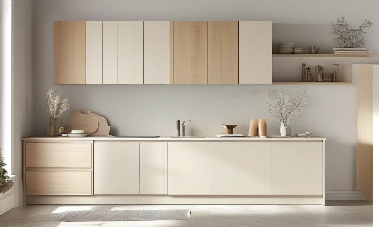 Smooth painted MDF kitchen cabinet door with matte finish